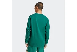 adidas Originals Langarmshirt 3-STRIPES LS T Grün/Dunkelgrün