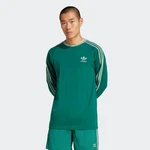 adidas Originals Langarmshirt 3-STRIPES LS T Grün/Dunkelgrün