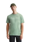 Marc O'Polo T-Shirt mit tonigem Label-Print Grün/Hellgrün