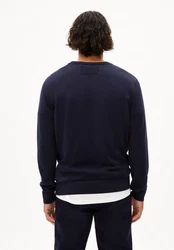 Armedangels Strickpullover LOUKAA Herren Pullover Dunkelblau