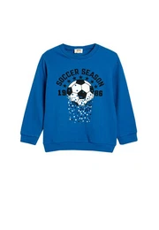 Sweatshirt Rundhalsausschnitt Mit Aufdruck