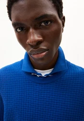 ARMEDANGELS Pullover 'GRAANMO' Blau/Dunkelblau/Hellblau