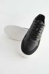 Next Flache Turnschuhe Sneaker Schwarz