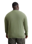 Marc O'Polo Rundhalspullover Dunkelgrün/Khaki/Schwarz