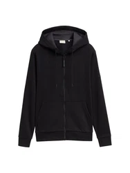 TOM TAILOR Sweatshirt Kapuze Schwarz