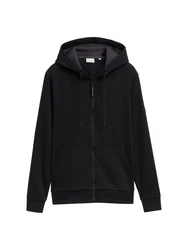 TOM TAILOR Sweatshirt Kapuze Schwarz