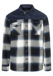 Timezone Anorak Overshirt Fabricmix Blau/Hellblau/Creme