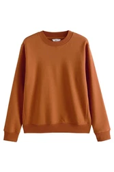 Next Sweatshirt mit Rundhalsausschnitt Orange/Braun