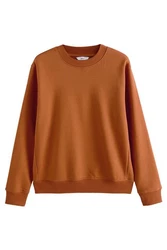 Next Sweatshirt mit Rundhalsausschnitt Orange/Braun