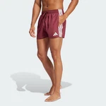 adidas Badeshorts 3-STREIFEN 3-INCH weinrot/weiß