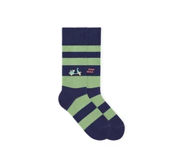 von Jungfeld Socken Gestreifte Socken mit Italy-Icons mehrfarbig