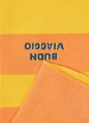 von Jungfeld Socken Gestreifte Socken mit Italy-Icons mehrfarbig