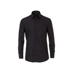 VENTI Businesshemd Modern Fit Kentkragen schwarz