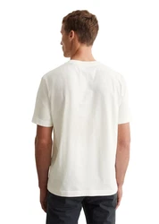 Marc O'Polo T-Shirt mit Logo navy/weiß