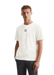 Marc O'Polo T-Shirt mit Logo navy/weiß