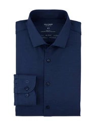 OLYMP Businesshemd 24/7 - Level 5 Dunkelblau/Blau