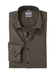OLYMP Businesshemd Level 5 Khaki/Grau/Dunkelgrün/Braun/Dunkelbraun