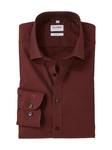 OLYMP Businesshemd Level 5 Dunkelrot/Braun/Rot