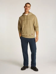 Tommy Jeans Hoodie TJM RLX TJ LABEL HOODIE Khaki/Dunkelgrün