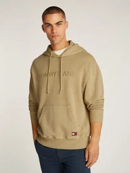 Tommy Jeans Hoodie TJM RLX TJ LABEL HOODIE Khaki/Dunkelgrün