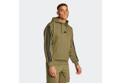 adidas Sportswear Kapuzensweatshirt 3S FL HD Dunkelgrün/Khaki/Grün