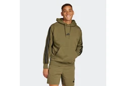 adidas Sportswear Kapuzensweatshirt 3S FL HD Dunkelgrün/Khaki/Grün