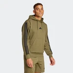adidas Sportswear Kapuzensweatshirt 3S FL HD Dunkelgrün/Khaki/Grün