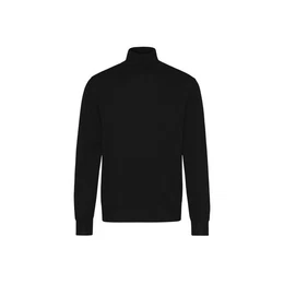 Rollkragenpullover schwarz regular (1-tlg)