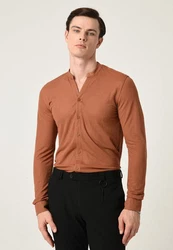Antioch Blusenshirt Riccardo Braun/Orange