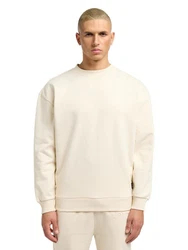 CARLO COLUCCI Sweatshirt D'ottavio Beige/Khaki/Weiß/Creme