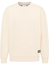 CARLO COLUCCI Sweatshirt D'ottavio Beige/Khaki/Weiß/Creme