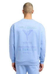 CARLO COLUCCI Sweatshirt D'ottavio Hellblau/Blau