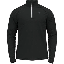 Odlo Langarmshirt Midlayer Style BESSO Schwarz/Dunkelgrau/Grau/Blau