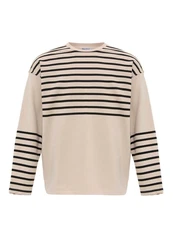 Dandalo Sweatshirt Diogo Beige/Dunkelblau