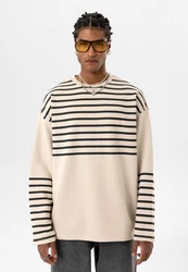 Dandalo Sweatshirt Diogo Beige/Dunkelblau