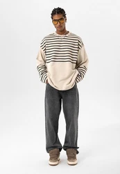 Dandalo Sweatshirt Diogo Beige/Dunkelblau