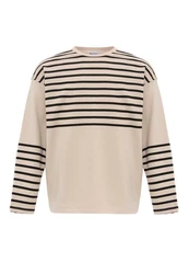 Dandalo Sweatshirt Diogo Beige/Dunkelblau