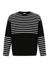 Dandalo Sweatshirt Diogo Schwarz/Weiß/Creme