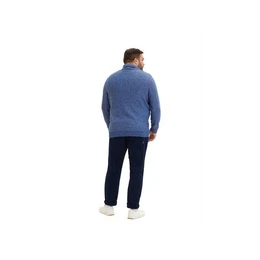 Rundhalspullover blau (1-tlg)