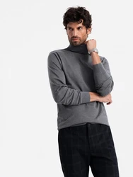 OMBRE Rollkragenpullover Dunkelgrau/Hellgrau/Grau