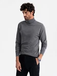 OMBRE Rollkragenpullover Dunkelgrau/Hellgrau/Grau