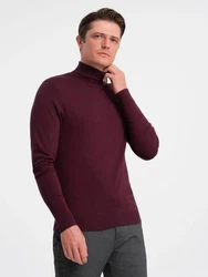 OMBRE Rollkragenpullover Dunkelrot/Bordeaux