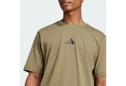 adidas Sportswear T-Shirt CODES PHOTOREAL GRAPHIC Dunkelgrün/Khaki