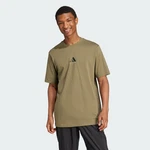 adidas Sportswear T-Shirt CODES PHOTOREAL GRAPHIC Dunkelgrün/Khaki