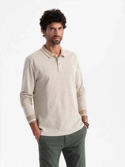 OMBRE Langarm-Poloshirt OMBRE Langarm-Poloshirt