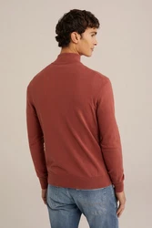 WE Fashion Sweater Braun/Rot/Orange