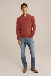 WE Fashion Sweater Braun/Rot/Orange
