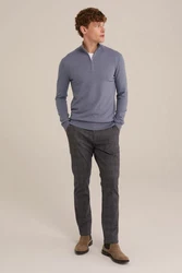 WE Fashion Sweater Grau/Blau/Dunkelblau
