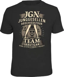 T-Shirt zum Junggesellenabschied fr das Brutigam-Team