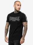 Lonsdale T-Shirt Vementry Schwarz/Dunkelgrau/Gelb